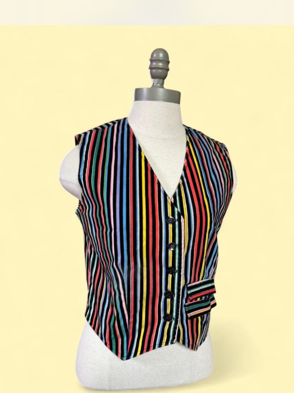 American Vintage Multicolor Striped Shirt Vest